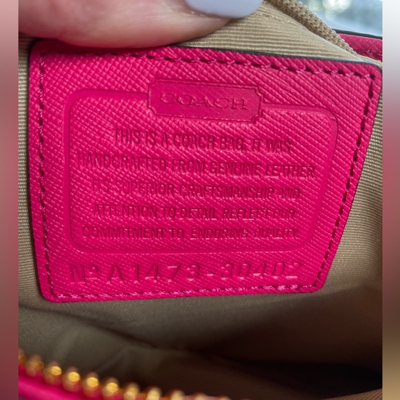 Coach NWT Madison Saffiano Leather Mini Christie Carryall in Pink Ruby - Picture 7 of 16